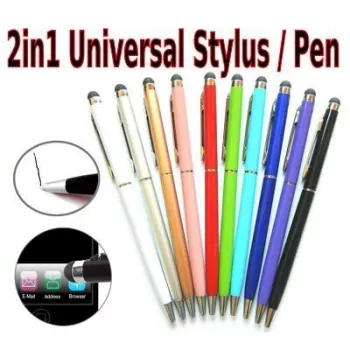 iLike Universal PN1 Universal 2-in-1 Capacitive Touch Stylus with Pen (Smartphone and Tablet PC) Silver