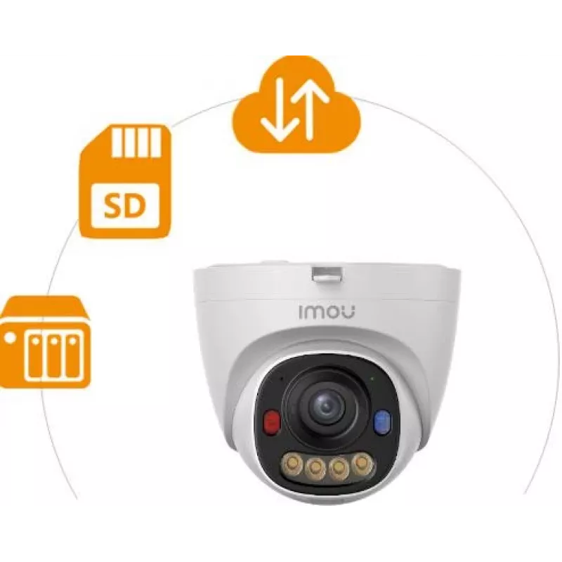 Imou IPC-PS8EP-8X0-0280B 8MP PoE Turret Dome IP kamera su 30m naktiniu matymu, IP67, H.265