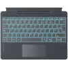 Inateck Surface Pro 8/9/X/11 klaviatūra – pilka, vokiškas QWERTZ išdėstymas, su foniniu apšvietimu ir jutikliniu kilimėliu