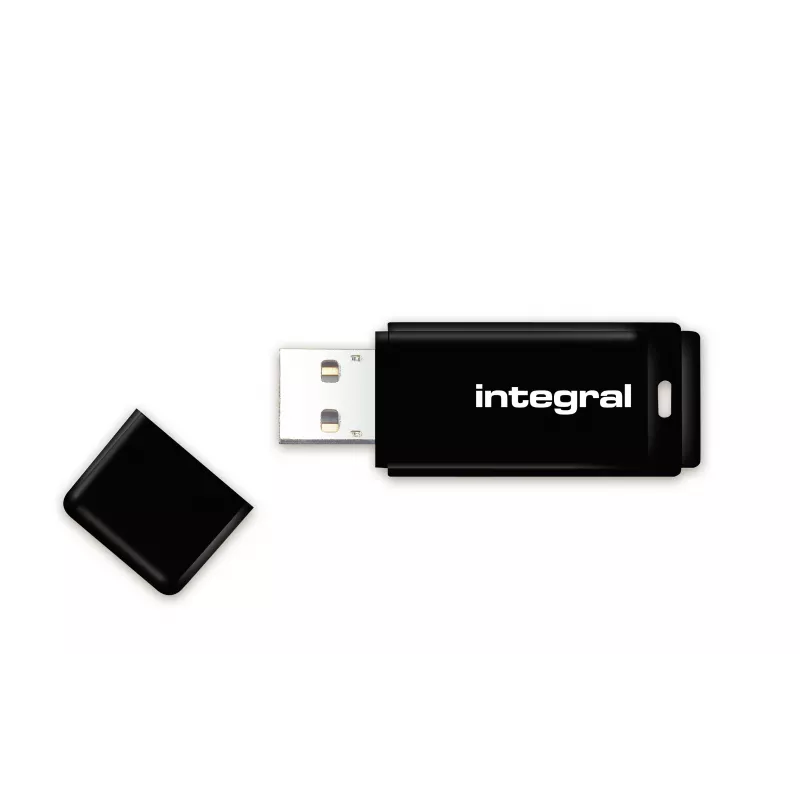 Integral 8GB USB 2.0 Flash Drive Black - 8 GB