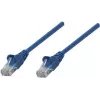 Intellinet Cat6 UTP tinklo kabelis, RJ-45 male to RJ-45 male, 25 cm, mėlynas, suformuotas snagless apsauga 739931