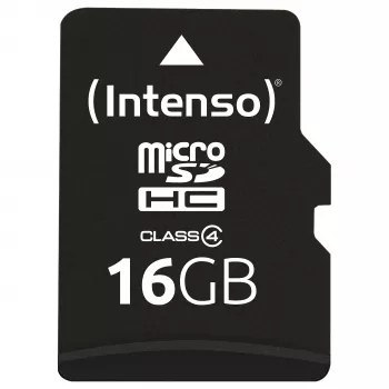 Intenso 16GB MicroSDHC Class 4 atminties kortelė su SD adapteriu