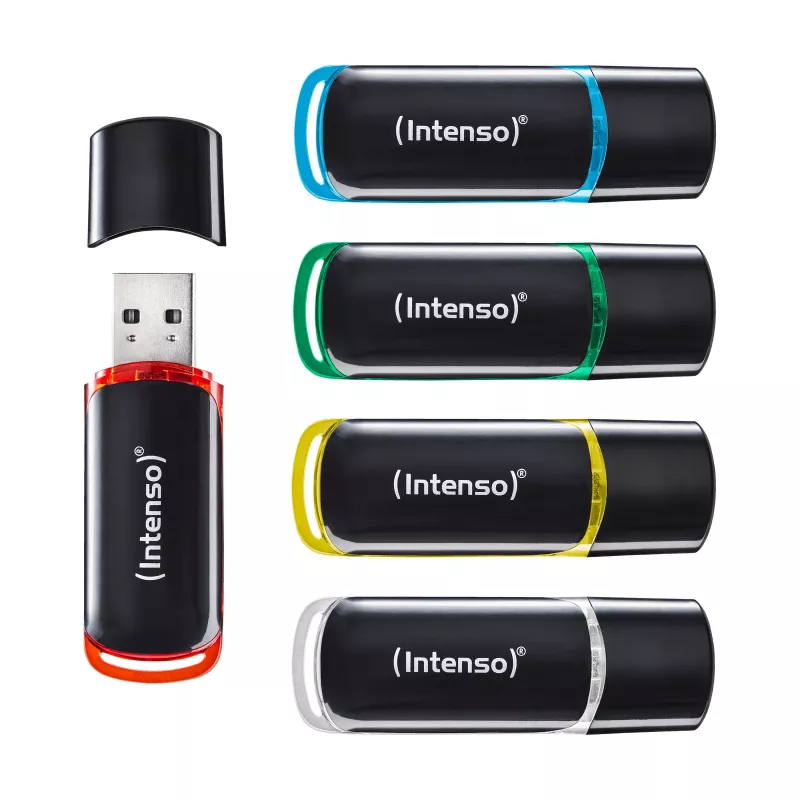 Intenso Business Line 32GB USB 2.0 Flash Drive 5-Pack (Assorted Colors)