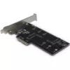 Inter-Tech PCIe Adapter Card KT015 PCIe x4 į M.2 NVMe + SATA į M.2