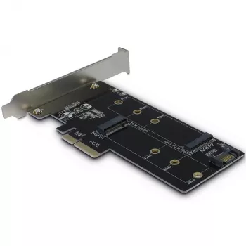 Inter-Tech PCIe Adapter Card KT015 PCIe x4 į M.2 NVMe + SATA į M.2