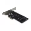 Inter-Tech PCIe Adapter Card KT015 PCIe x4 į M.2 NVMe + SATA į M.2