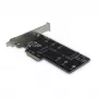Inter-Tech PCIe Adapter Card KT015 PCIe x4 į M.2 NVMe + SATA į M.2