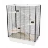 INZ INTER-ZOO Diego + Wood Beige 780x480x800 smulkių gyvūnų narvas