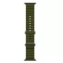 iWear S1 Grooved Soft Silicone 20mm Strap for Apple Watch 49mm / 45mm / 44mm / 42mm Khaki Green