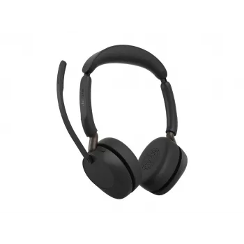 Jabra Evolve3 65 Stereo Link 390a UC belaidės ausinės, juodos, Microsoft Teams sertifikuotos