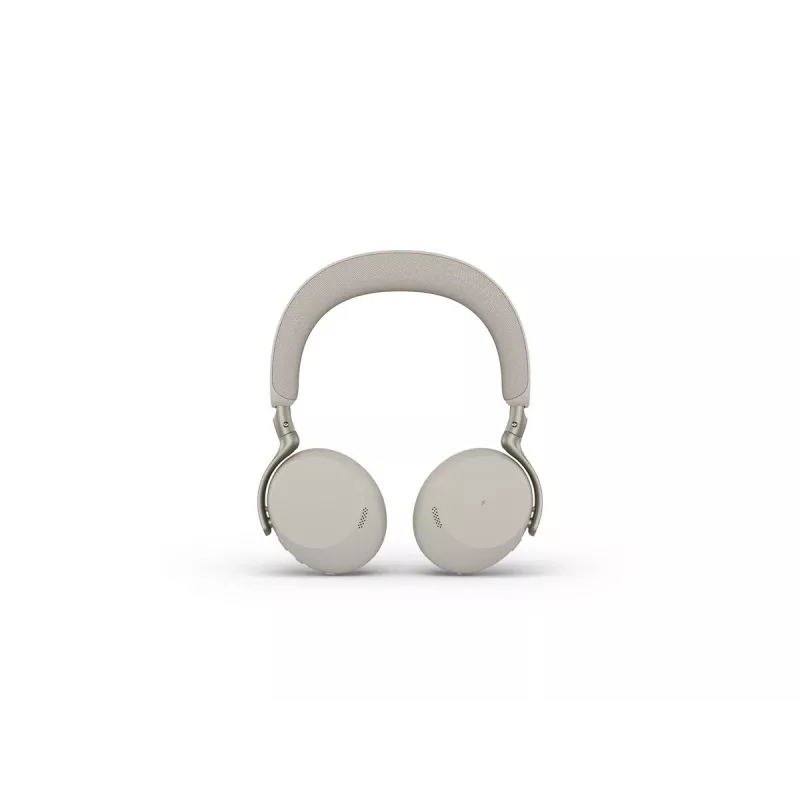 Jabra Evolve3 75 UC belaidžiai ausinių su triukšmo slopinimu ir Link 390c adapteriu (šilta pilka)