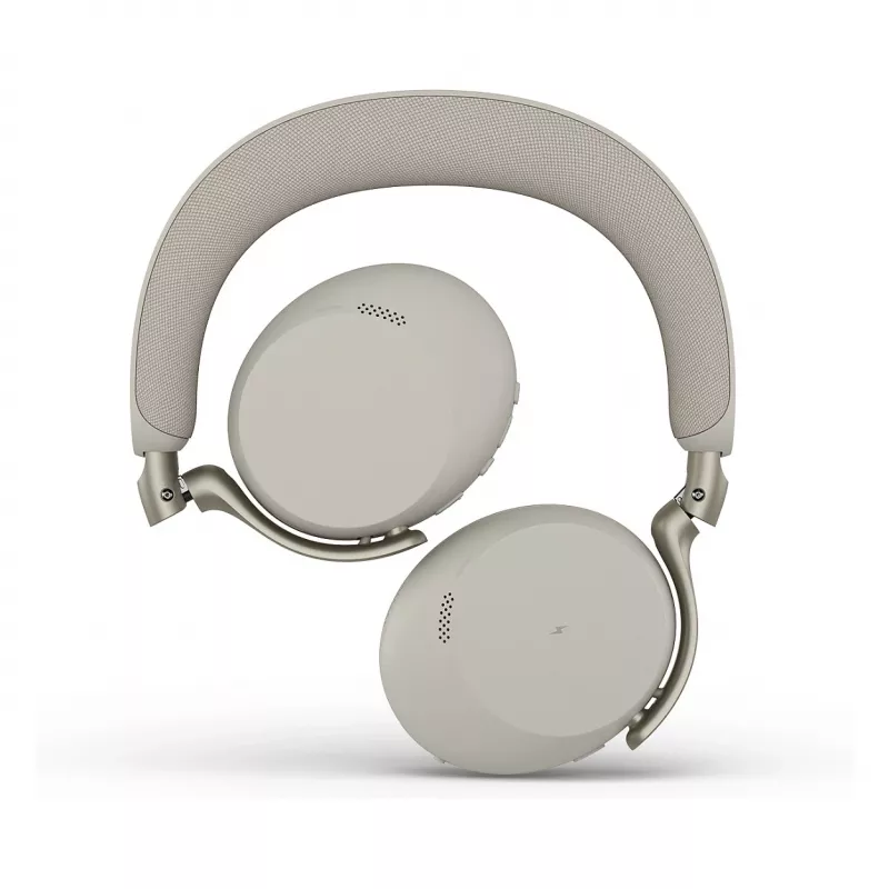 Jabra Evolve3 75 UC belaidžiai ausinių su triukšmo slopinimu ir Link 390c adapteriu (šilta pilka)