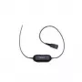 Jabra Smart Cord QD į RJ9 laido ausinėms skirtas kabelis Cisco IP Phone 78XX serijai, juodas, spiralinis, 0,4 m iki 2 m