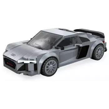 Jamara CaDA Audi R8 Coupé 1:24 mastelio konstravimo rinkinys – 272 detalės, pilka, nuo 8 metų