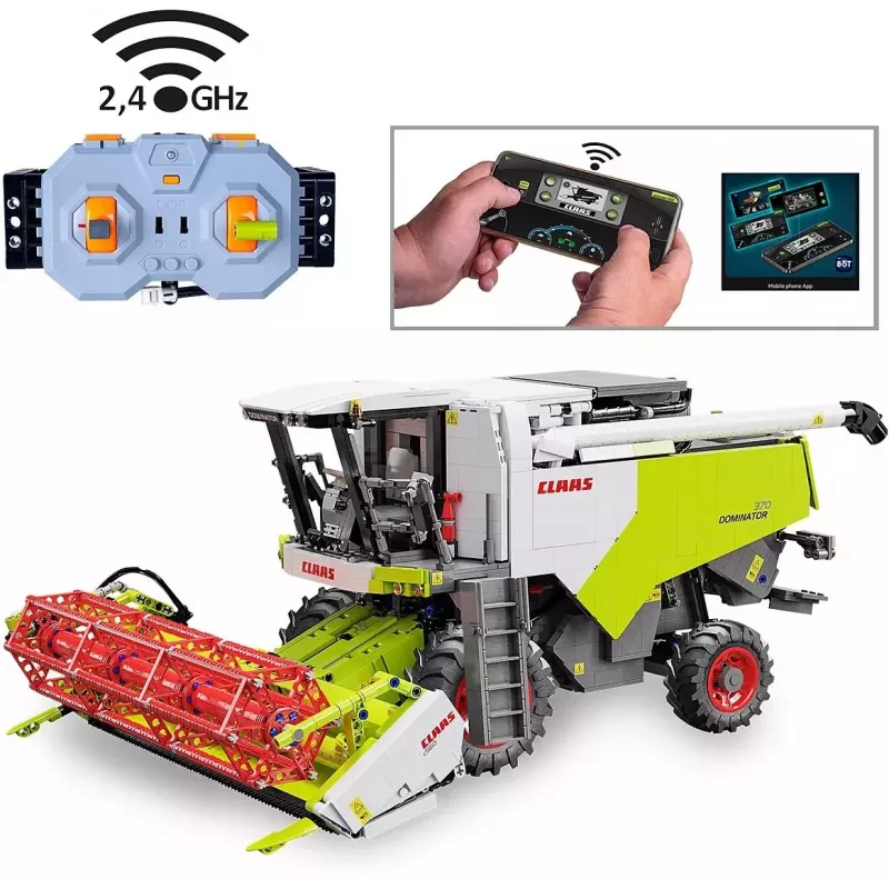 Jamara Claas Dominator 370 1:18 2,4GHz RC Building Block Vehicle (1000+ Pieces) 14+