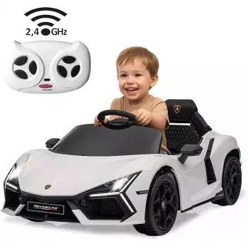 Jamara Ride-on Lamborghini Revuelto White 2,4GHz Li-Power 12