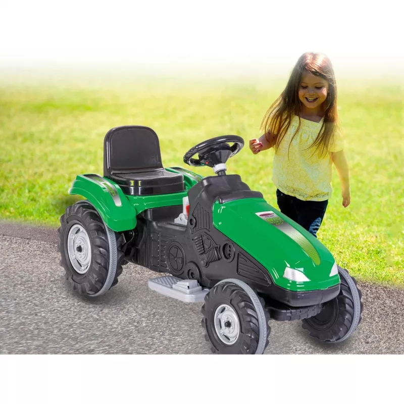 Jamara važiuojamas traktorius Big Wheel 12V, žalias, 3+
