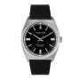 JASON HYDE MAN JH10025 40 mm kvarcinis analoginis laikrodis su juodu ciferblatu ir nerūdijančio plieno Milanese Mesh apyrankė