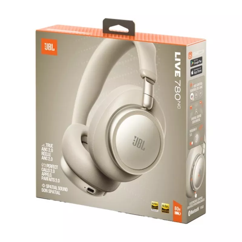 JBL Live 780NC belaidės ausinės per ausis su adaptyviu triukšmo slopinimu