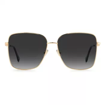 JIMMY CHOO HESTER-S-2M2 Moteriški Akiniai nuo Saulės – Juodas Rėmas, Pilki Gradientiniai Lęšiai 59mm