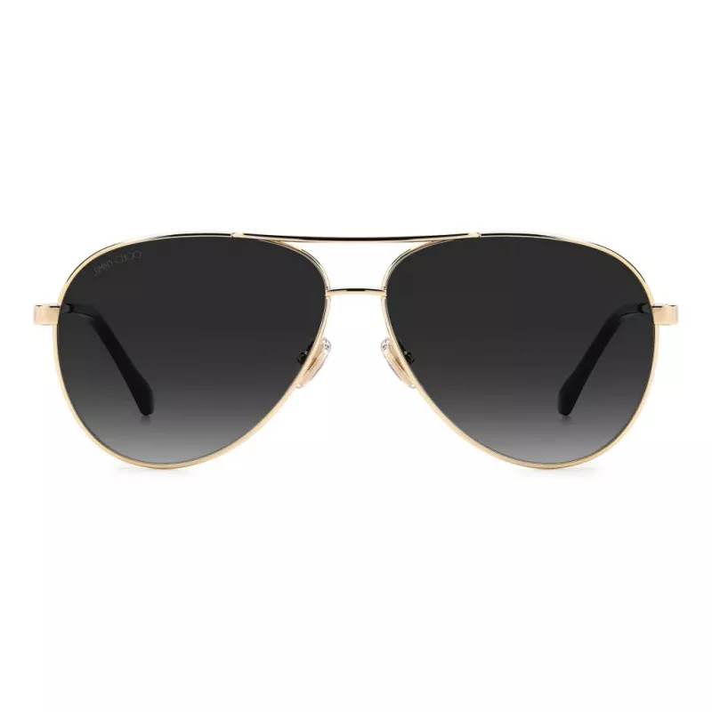 JIMMY CHOO JIMENA-S-2M2 Moteriški kvadratiniai acetatiniai akiniai nuo saulės Havana Brown Gradient 60/12/145 mm