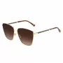 JIMMY CHOO LAVI-S-06JHA Moteriški drugelio formos akiniai nuo saulės tamsiai Havana rudi gradientiniai 60mm