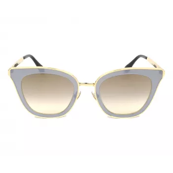 JIMMY CHOO LORYS492M2FQ Moteriški „Cat Eye“ akiniai nuo saulės Havana rudi gradientiniai 49mm