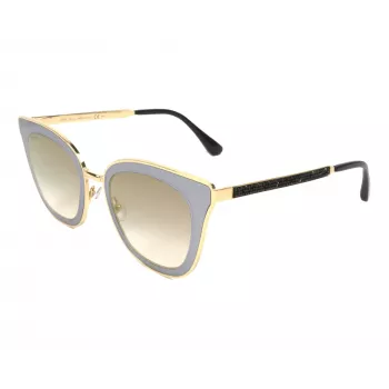 JIMMY CHOO LORYS492M2FQ Moteriški „Cat Eye“ akiniai nuo saulės Havana rudi gradientiniai 49mm