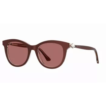 JIMMY CHOO Moteriški Akiniai nuo Saulės Annabeth/S - Juodas Rėmas, Pilki Gradientiniai Stiklai - 51/19/145 mm