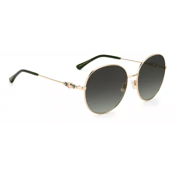 JIMMY CHOO BIRDIESPEFIB Moteriški Akiniai nuo Saulės - Oversized Square Cat-Eye Acetate Rėmelis - 60/18/145 mm - UV400 Apsauga