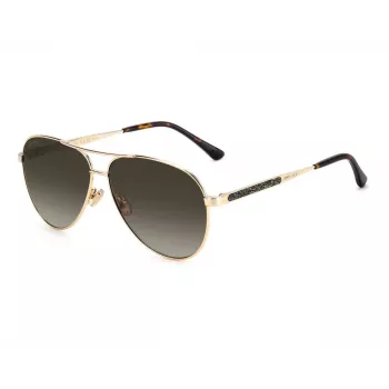 JIMMY CHOO Moteriški JIMENA-S-06J Drugelio Formos Akiniai Nuo Saulės Havana Ruda Gradientas 60mm