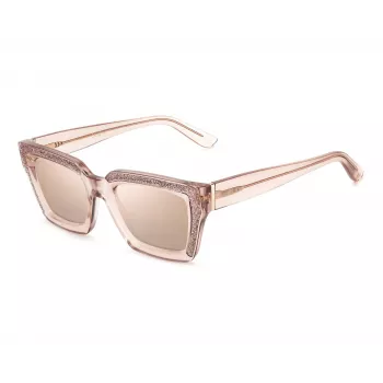 JIMMY CHOO Moteriški MEGS-S-FWM2S Katės Akies Akiniai Havana Ruda Gradient 51mm