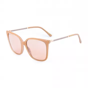 Jimmy Choo Women's Scilla F/S WM2S Akiniai - Juodas acetatinis drugelio/katės akies rėmelis su pilkais gradientiniais lęšiais - 52/15/140 mm