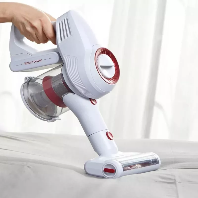 JIMMY JV51 belaidis kombinuotas dulkių siurblys (lazdinis ir rankinis), 400 W, 21,6 V, 45 min veikimo laikas, raudonas