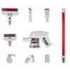JIMMY JV51 belaidis kombinuotas dulkių siurblys (lazdinis ir rankinis), 400 W, 21,6 V, 45 min veikimo laikas, raudonas
