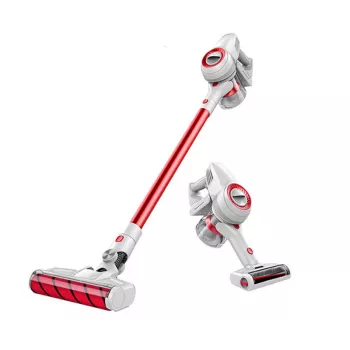 JIMMY JV51 belaidis kombinuotas dulkių siurblys (lazdinis ir rankinis), 400 W, 21,6 V, 45 min veikimo laikas, raudonas