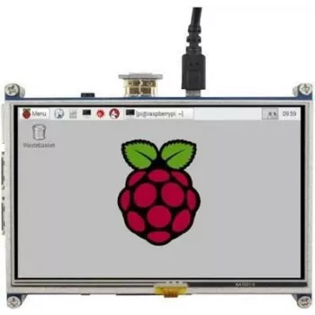 Joy-it RB-LCD5 5 colių Raspberry Pi jutiklinis ekrano modulis su rezistenciniu jutikliu, 800x480, HDMI sąsaja