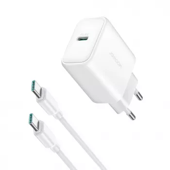 JOYROOM 10000mAh 22,5W USB-C Power Bank su įmontuotu kabeliu