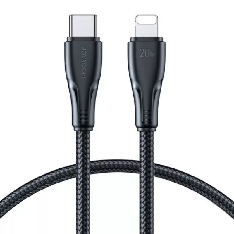 Joyroom A10 Series USB-C to Lightning greitojo įkrovimo laidas PD 20W, 0,25 m, juodos spalvos (S-CL020A11)
