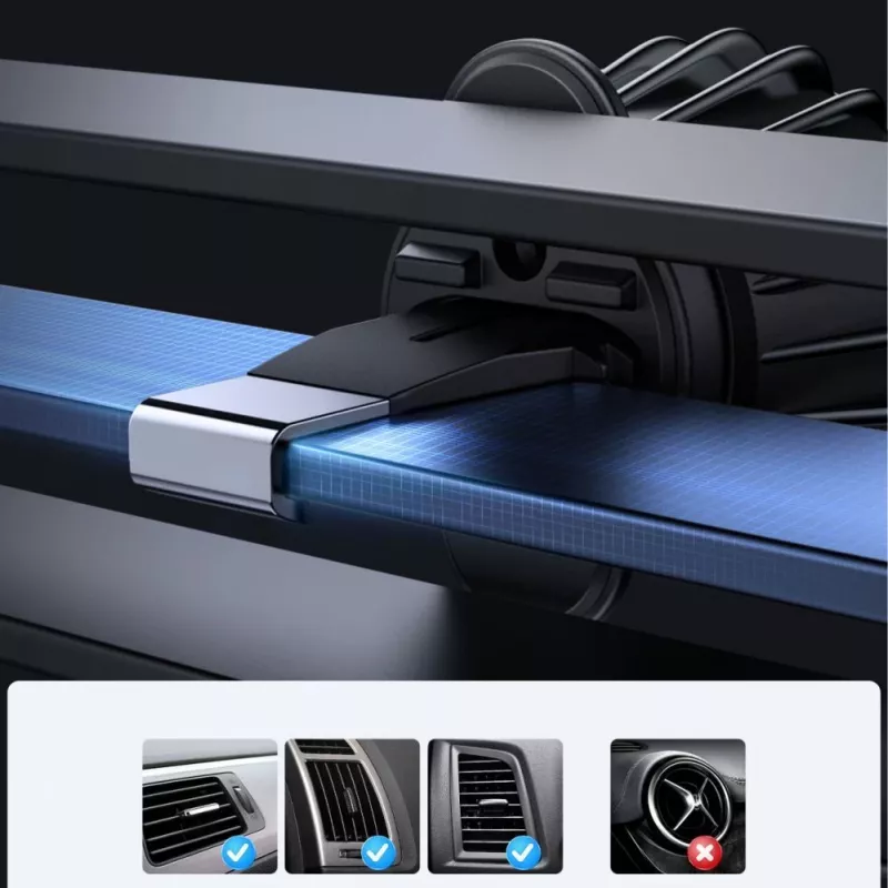 Joyroom Magnetic Car Holder Wireless Charger 15W for Air Vent Black (JR-ZS240 Pro)
