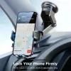 Joyroom JR-OK6 automobilinis telefono laikiklis – pritvirtinamas prie prietaisų skydelio arba priekinio stiklo su siurbtuku – universalus 4,7–7,2 colių išmaniesiems telefonams – 360° sukimas – juodas