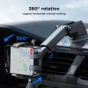 Joyroom JR-OK6 automobilinis telefono laikiklis – pritvirtinamas prie prietaisų skydelio arba priekinio stiklo su siurbtuku – universalus 4,7–7,2 colių išmaniesiems telefonams – 360° sukimas – juodas