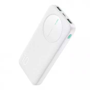 Joyroom JR-PBF12 Power Bank 10000mAh 2.4A Dual USB-A USB-C White
