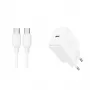 JOYROOM JR-TCF20 20W USB-C sieninis įkroviklis su USB-C į USB-C laidu (1 m)