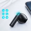 JOYROOM JR-TL11 belaidės ausinės su ENC, IPX4, Bluetooth 5.3, liečiamu valdymu, juodos