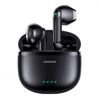 JOYROOM JR-TL11 belaidės ausinės su ENC, IPX4, Bluetooth 5.3, liečiamu valdymu, juodos