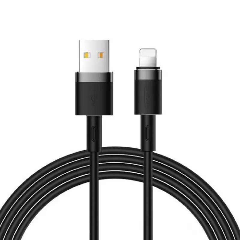 Joyroom Lightning to USB-A laidas 2.4A 1,2m juodas (S-1224N2)