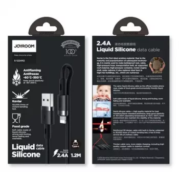 Joyroom Lightning to USB-A laidas 2.4A 1,2m juodas (S-1224N2)