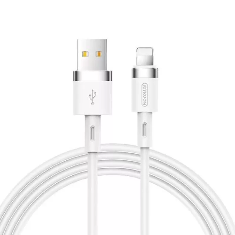 Joyroom Lightning - USB laidas 2.4A, 1,2m, Baltas (S-1224N2)