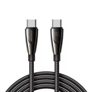 JOYROOM Pioneer 240W USB-C į USB-C laidas SA31-CC5 1,2m Juodas